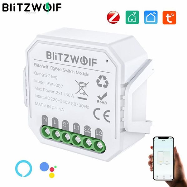 smart home control blitzwolf zigbee3.0 2300w light switch module wireless app remote voice timer work with alexa google assistant
smart home control blitzwolf zigbee3.0 2300w light switch module wireless app remote voice timer work with alexa google assistant