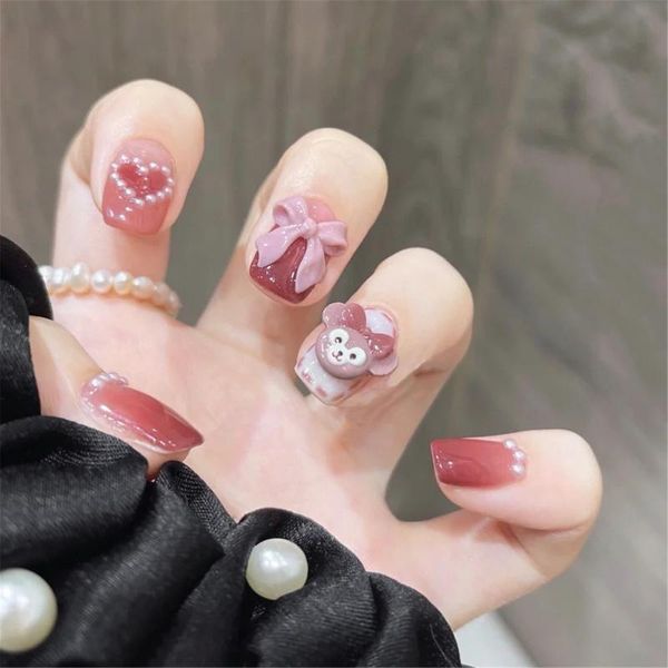 false nails 24pcs bowknot wear long paragraph fashion manicure patch save time wearable nail dl, Red;gold
false nails 24pcs bowknot wear long paragraph fashion manicure patch save time wearable nail dl, Red;gold