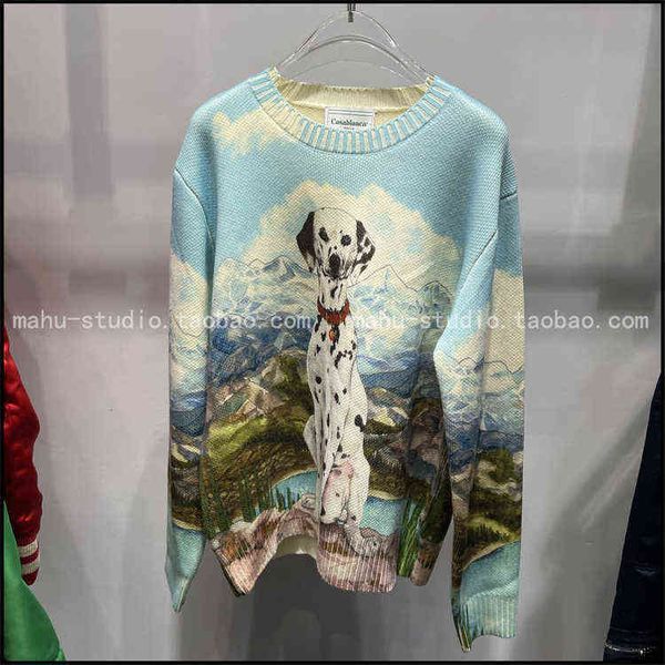 casablanca spotted dog snow mountain lake wool sweater autumn and winter 3d digital printing blue sky white clouds 31vg, White;black
casablanca spotted dog snow mountain lake wool sweater autumn and winter 3d digital printing blue sky white clouds 31vg, White;black