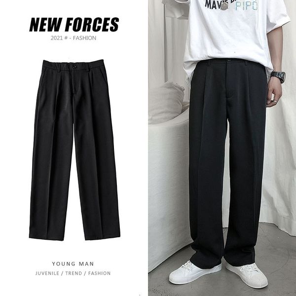 men's pants spring summer wide-leg fashion black casual men trousers korean loose straight suit mens dress pzaa
men's pants spring summer wide-leg fashion black casual men trousers korean loose straight suit mens dress pzaa