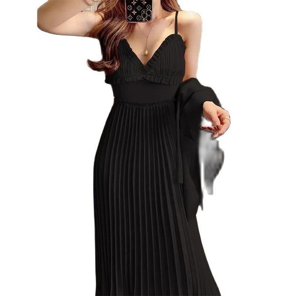 casual dresses fashion big size dress suspenders all-match summer for women 2021 pleated light luxury slim slimming maxi, Black;gray
casual dresses fashion big size dress suspenders all-match summer for women 2021 pleated light luxury slim slimming maxi, Black;gray