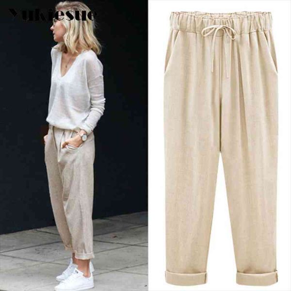harem pants women summer style high waist loose candy color cotton linen pants female trousers plus size -6xl, Black;white
harem pants women summer style high waist loose candy color cotton linen pants female trousers plus size -6xl, Black;white