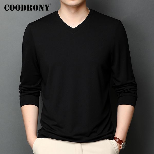 coodrony brand t shirt men pure color casual long sleeve t-shirt men clothes spring autumn new tee shirt homme c5009 y0322, White;black
coodrony brand t shirt men pure color casual long sleeve t-shirt men clothes spring autumn new tee shirt homme c5009 y0322, White;black