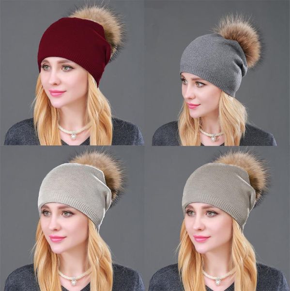 beanie/skull caps women knited wool beanie - winter solid cashmere ski hats real raccoon fur pom cap with natural boots for, Blue;gray
beanie/skull caps women knited wool beanie - winter solid cashmere ski hats real raccoon fur pom cap with natural boots for, Blue;gray