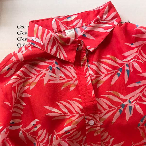 shirt 2021 summer women's silk cotton leaf print red long-sleeved nf8g, White
shirt 2021 summer women's silk cotton leaf print red long-sleeved nf8g, White