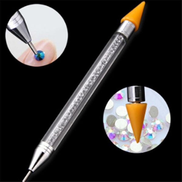 dotting tools dual-ended nail art wax pen pick up rhinestone crystal bead gem brush tool manicure self adhesive tips acrylic gel, Silver
dotting tools dual-ended nail art wax pen pick up rhinestone crystal bead gem brush tool manicure self adhesive tips acrylic gel, Silver