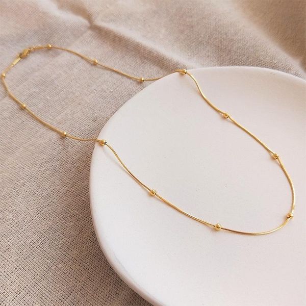 chains beads women's neck chain stainless steel choker necklace gold color chocker jewelry on the pendant 2021 collar for girl, Silver
chains beads women's neck chain stainless steel choker necklace gold color chocker jewelry on the pendant 2021 collar for girl, Silver