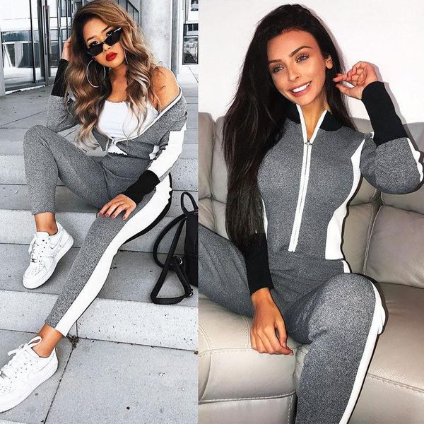 two piece dress 2pcs women leisure tracksuits female patchwork long sleeve slim fit outfits pieces set lady casual tracksuit sets, White
two piece dress 2pcs women leisure tracksuits female patchwork long sleeve slim fit outfits pieces set lady casual tracksuit sets, White