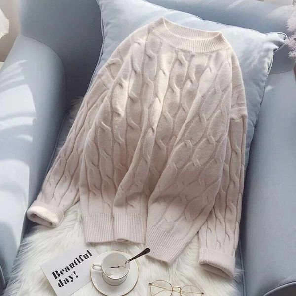 women's sweaters plus size pullover women jersey mujer autumn winter knitted o-neck twist jumper pull femme hiver streetwear sweater pj, White;black
women's sweaters plus size pullover women jersey mujer autumn winter knitted o-neck twist jumper pull femme hiver streetwear sweater pj, White;black