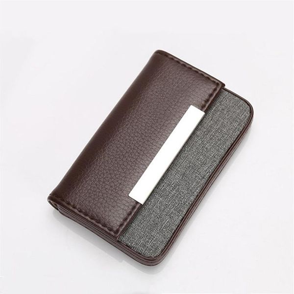 card holders ymbuto 2021 women&men business wallet package aluminum case wallets name holder bank organizer purse, Brown;gray
card holders ymbuto 2021 women&men business wallet package aluminum case wallets name holder bank organizer purse, Brown;gray