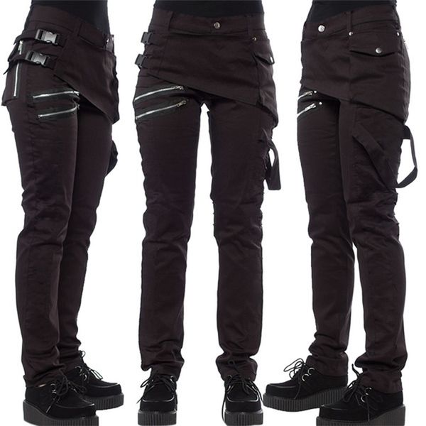 punk pants women black straight trousers autumn rave rock zipper design gothic clothing plus size streetwear 211115, Black;white
punk pants women black straight trousers autumn rave rock zipper design gothic clothing plus size streetwear 211115, Black;white