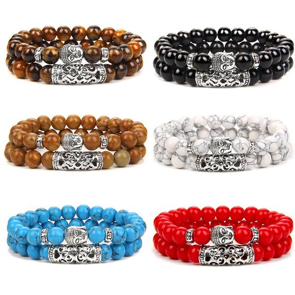 beaded, strands 2pcs/set buddha head charm bracelet natural stone tiger eye bracelets men women reiki yoga energy prayer jewelry, Black
beaded, strands 2pcs/set buddha head charm bracelet natural stone tiger eye bracelets men women reiki yoga energy prayer jewelry, Black
