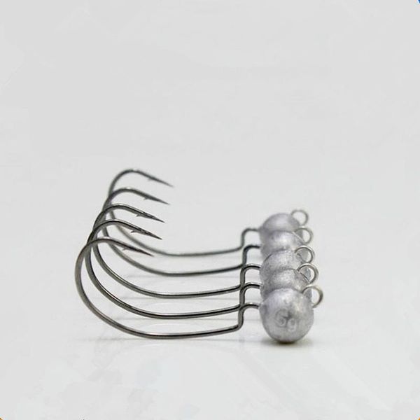 fishing hooks 10pcs/lot circular flexible fixture hook set crank 15g white high carbon steel lead wide belly fitting
fishing hooks 10pcs/lot circular flexible fixture hook set crank 15g white high carbon steel lead wide belly fitting
