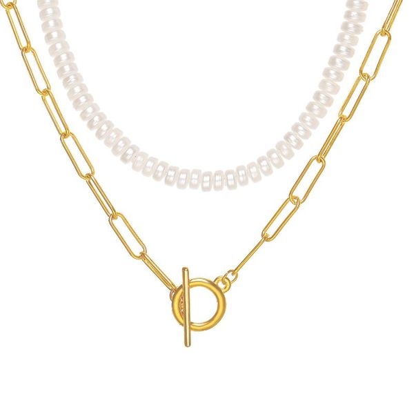 chokers pearl multi-layer necklace creative chain ot buckle clavicle for women party birthday jewelry wholesale, Golden;silver
chokers pearl multi-layer necklace creative chain ot buckle clavicle for women party birthday jewelry wholesale, Golden;silver