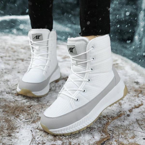 boots women snow warm furry thick bottomn couples cotton shoes winter lace up waterproof female footwear simple fashion, Black
boots women snow warm furry thick bottomn couples cotton shoes winter lace up waterproof female footwear simple fashion, Black