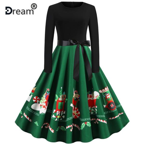 casual dresses fashion women long sleeve christmas dress robe 2021 autumn winter elegant vintage black patchwork print party plus size, Black;gray
casual dresses fashion women long sleeve christmas dress robe 2021 autumn winter elegant vintage black patchwork print party plus size, Black;gray
