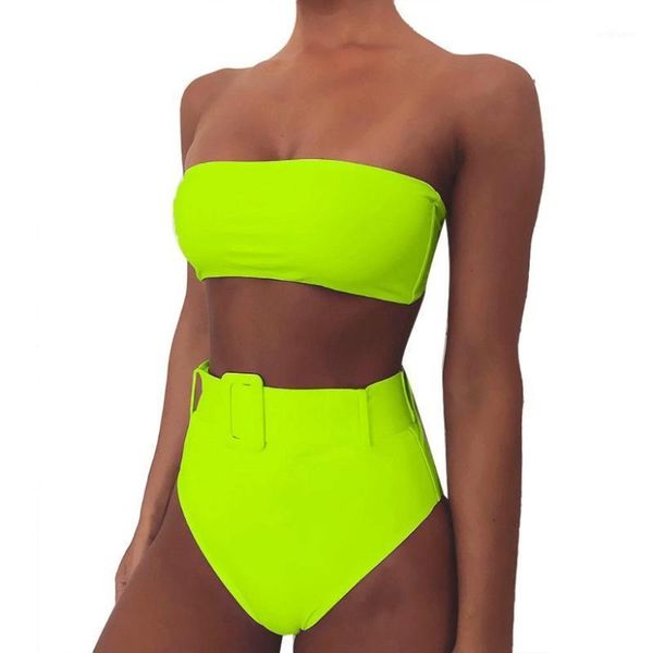 women's swimwear women padded tube high waist briefs floral print swimsuit bikini set, White;black
women's swimwear women padded tube high waist briefs floral print swimsuit bikini set, White;black