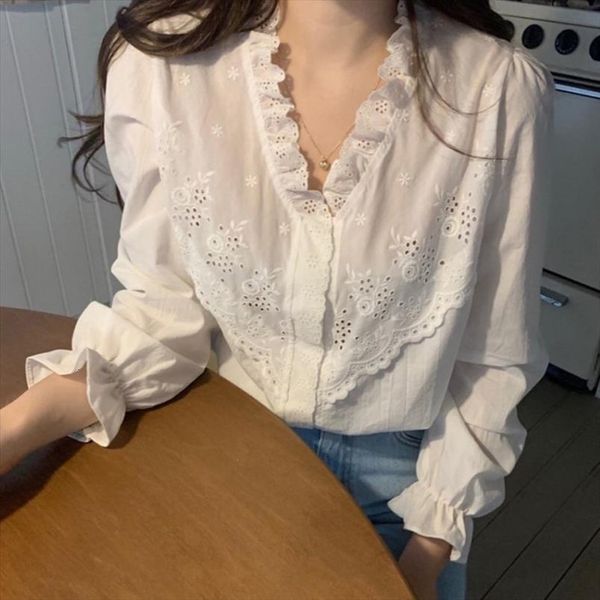 autumn winter ghost horse women blouses girl wild retro delicate lace, White
autumn winter ghost horse women blouses girl wild retro delicate lace, White