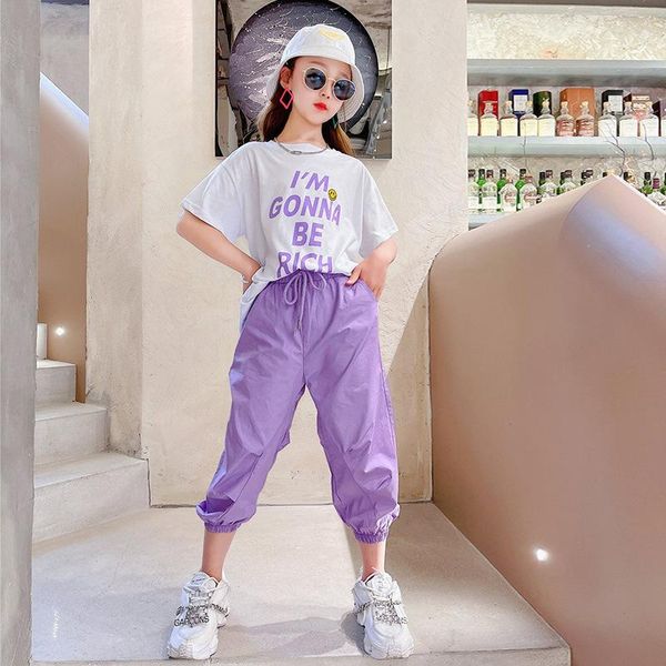 clothing sets summer set girls letter print t-shirt + solid pants 2pcs outfit children costume teens tracksuit kids casual sport suit, White
clothing sets summer set girls letter print t-shirt + solid pants 2pcs outfit children costume teens tracksuit kids casual sport suit, White
