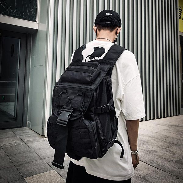 backpack large capacity men school bags for teenage boys girls casual outdoor travel student personality bagpack black
backpack large capacity men school bags for teenage boys girls casual outdoor travel student personality bagpack black