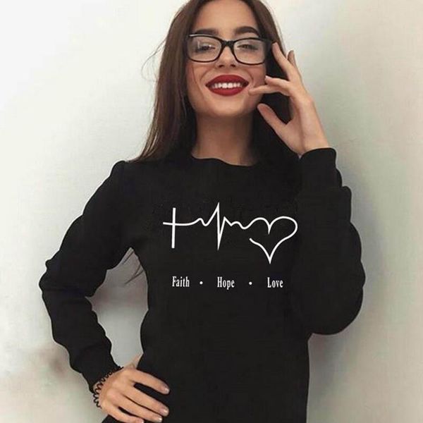 women's hoodies & sweatshirts faith hope love printed sweatshirt women causal pullover christian hoodie heartbeat graphic jumpers autum, Black
women's hoodies & sweatshirts faith hope love printed sweatshirt women causal pullover christian hoodie heartbeat graphic jumpers autum, Black