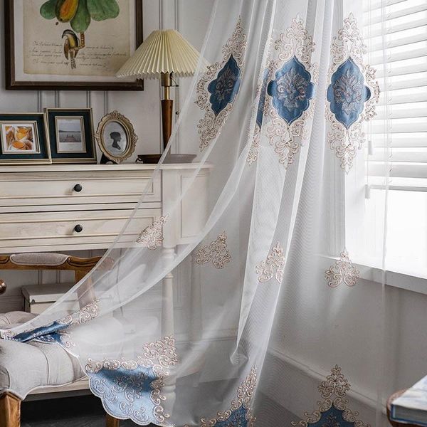 curtain & drapes mcao european luxury curtains velvet embroidered tulle for living kitchen bedroom sheer with rod pocket light bluetj6789
curtain & drapes mcao european luxury curtains velvet embroidered tulle for living kitchen bedroom sheer with rod pocket light bluetj6789
