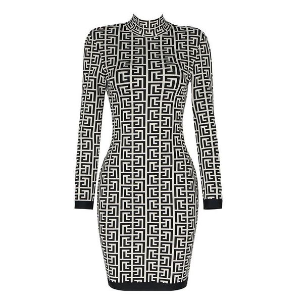 casual dresses est 2021 runway baroque designer fashion women's long sleeve geometrical jacquard knitted sheath dress, Black;gray
casual dresses est 2021 runway baroque designer fashion women's long sleeve geometrical jacquard knitted sheath dress, Black;gray