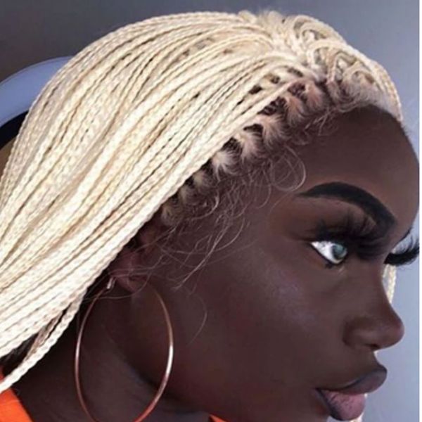 13*4 transparent 26 inches long synthetic hair lace front wigs part box braids wigs for women high temperature fiber, Black
13*4 transparent 26 inches long synthetic hair lace front wigs part box braids wigs for women high temperature fiber, Black