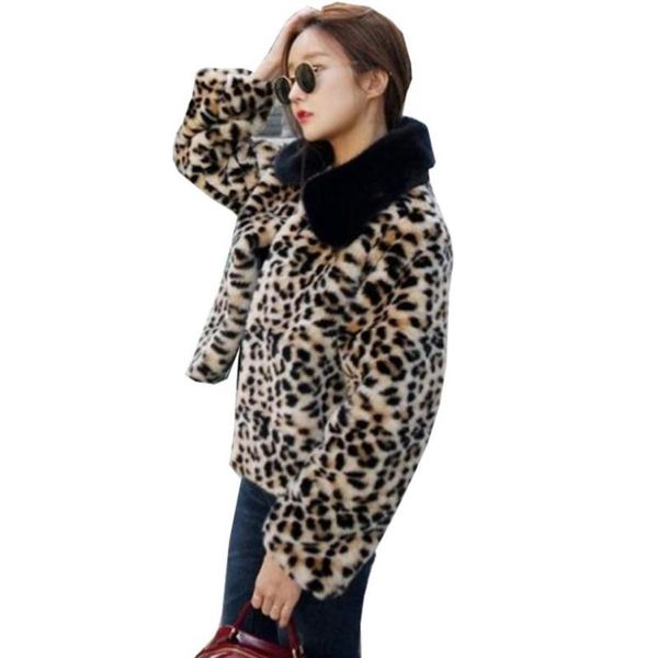 women's fur & faux winter fashion imitation coat jacket women mink leopard short thicken warm casual cardigan ladies outwear l1447, Black
women's fur & faux winter fashion imitation coat jacket women mink leopard short thicken warm casual cardigan ladies outwear l1447, Black