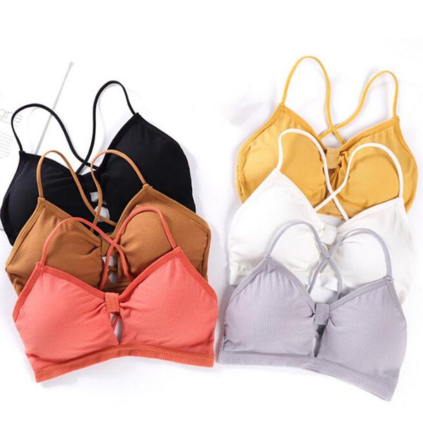 cotton bras for women deep v cup seamless padded push up bra wire backless intimates female underwear gym clothing, White;black
cotton bras for women deep v cup seamless padded push up bra wire backless intimates female underwear gym clothing, White;black