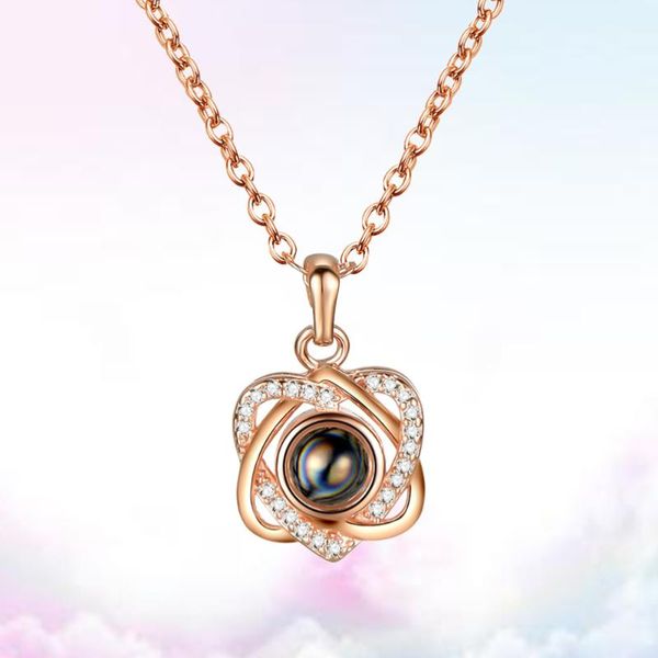 pendant necklaces projection copper crystal necklace fashion heart shape creative charm jewelry for ladie, Silver
pendant necklaces projection copper crystal necklace fashion heart shape creative charm jewelry for ladie, Silver