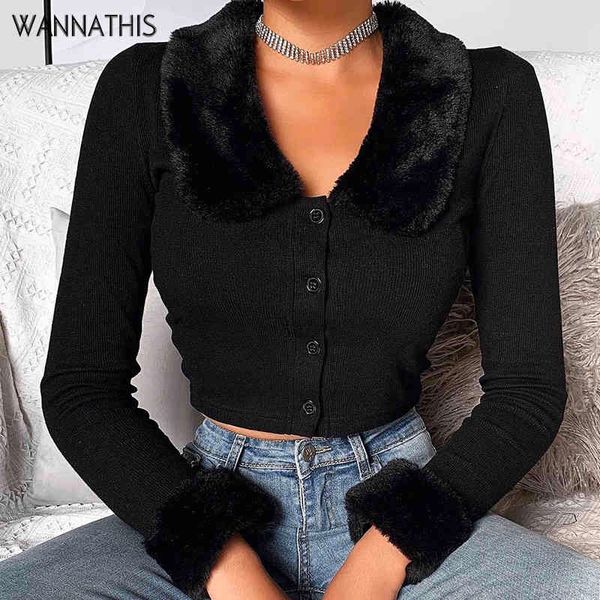 wannathis black long sleeve women fluffy turn-down collar button autumn women shirt warm cropped slim elastic casual y0508, White
wannathis black long sleeve women fluffy turn-down collar button autumn women shirt warm cropped slim elastic casual y0508, White