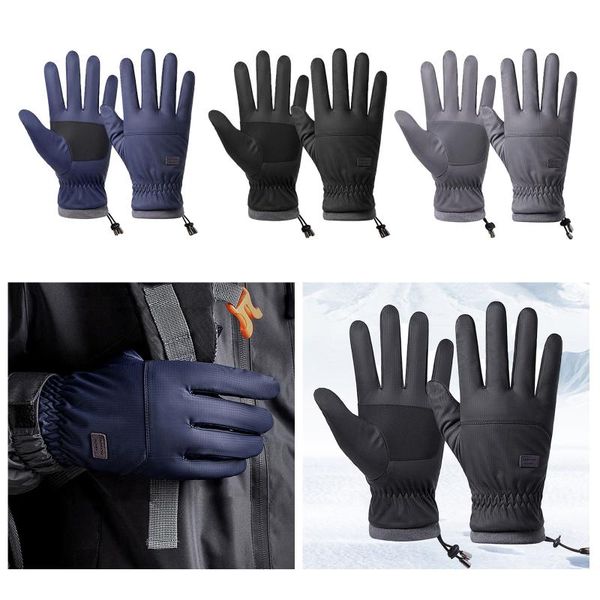 thickened waterproof winter warm gloves ski snow cycling work mitten adult, Black
thickened waterproof winter warm gloves ski snow cycling work mitten adult, Black