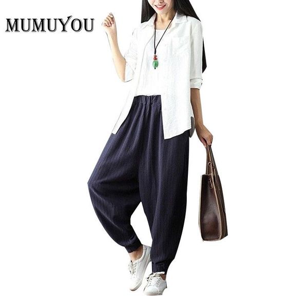 women's pants & capris women thin cotton linen loose trousers casual retro fashion high waist harem full length blue black summer 904-a, Black;white
women's pants & capris women thin cotton linen loose trousers casual retro fashion high waist harem full length blue black summer 904-a, Black;white