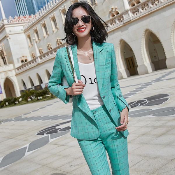 fashion s-5xl purple green plaid oversized work pant suit women 2 piece set arrival office ladies blazer women's two pants, White
fashion s-5xl purple green plaid oversized work pant suit women 2 piece set arrival office ladies blazer women's two pants, White