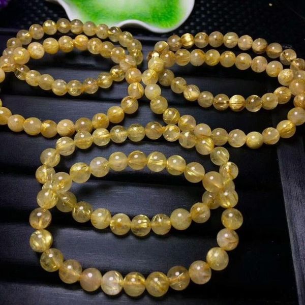 natural crystal beads bracelet gold titanium rutilated 8-7.5mm beaded, strands, Black
natural crystal beads bracelet gold titanium rutilated 8-7.5mm beaded, strands, Black