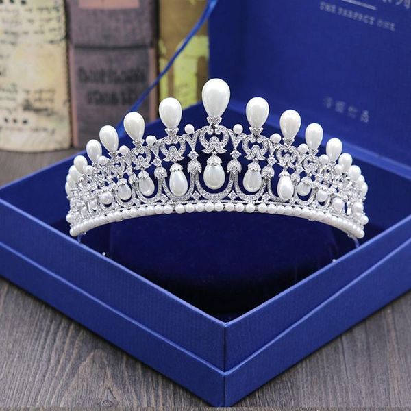 hair clips & barrettes 3a cubic zircon wedding crown luxury pearl bride tiaras accessories for women party headdress hq0824, Golden;silver
hair clips & barrettes 3a cubic zircon wedding crown luxury pearl bride tiaras accessories for women party headdress hq0824, Golden;silver