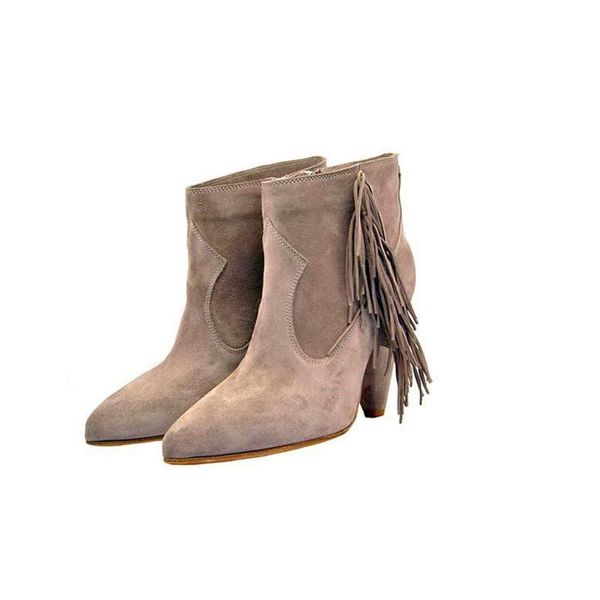 boots fashion pointed toe high heel tassel decoration tapered ladies winter, Black
boots fashion pointed toe high heel tassel decoration tapered ladies winter, Black
