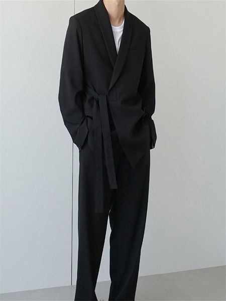men's suits & blazers autumn and winter loose large size belt design solid color versatile suit youth fashion trend, White;black
men's suits & blazers autumn and winter loose large size belt design solid color versatile suit youth fashion trend, White;black
