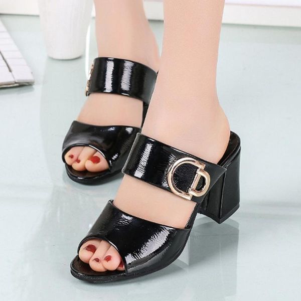 dress shoes block heel shoe shigh heels slippers women fashion high open-toe one band ladies fish-mouth sandals scarpe donna, Black
dress shoes block heel shoe shigh heels slippers women fashion high open-toe one band ladies fish-mouth sandals scarpe donna, Black