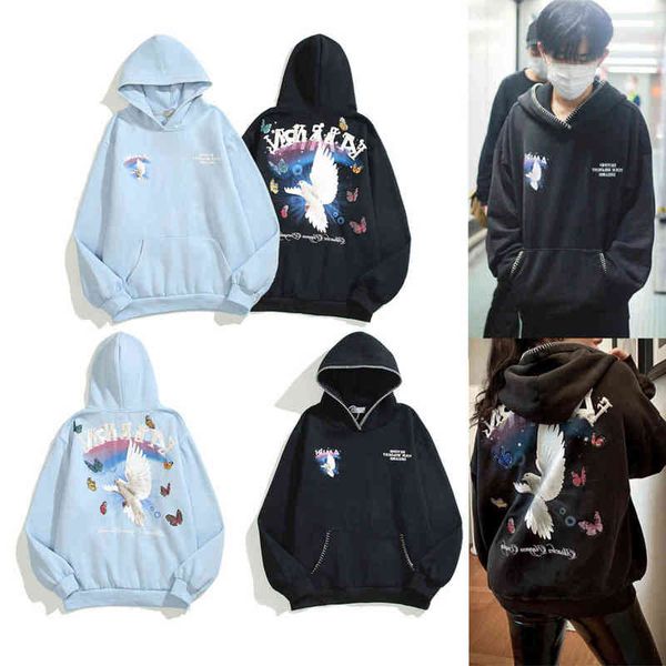 winter am and autumn 2021 rainbow dove embroidery water wash for old damaged high street os sanitary hoodie tide, Blue
winter am and autumn 2021 rainbow dove embroidery water wash for old damaged high street os sanitary hoodie tide, Blue