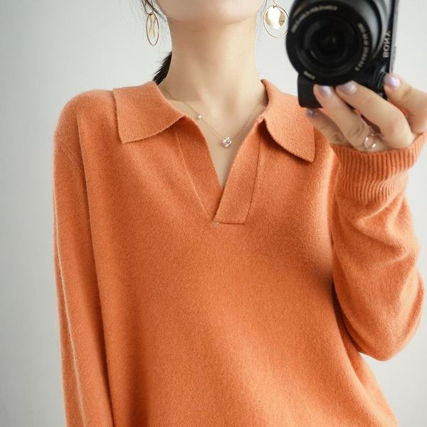 women's sweaters autumn and winter 100% wool cashmere sweater loose casual knitting v-neck pullover 2021, White;black
women's sweaters autumn and winter 100% wool cashmere sweater loose casual knitting v-neck pullover 2021, White;black