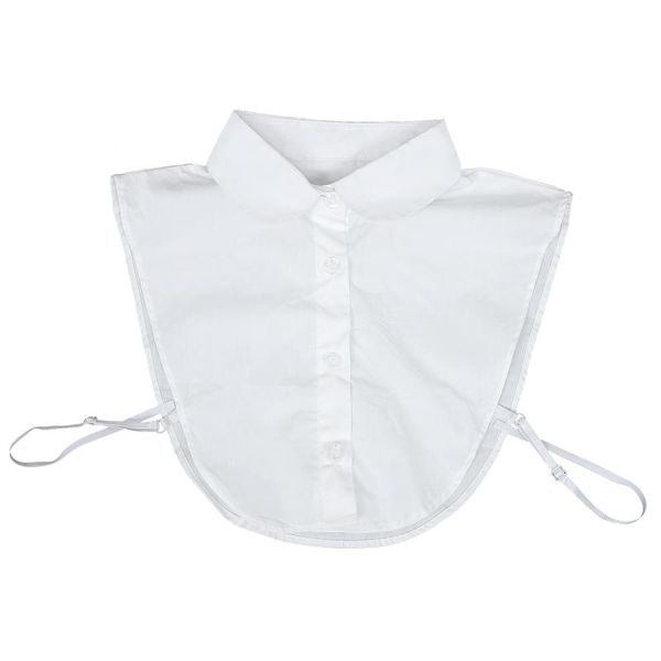 bow ties 1 pc fake collar white shirt all-match clothes accessory, Black;gray