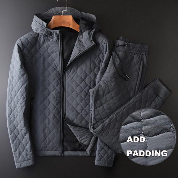 men's tracksuits winter thick mens sets (jacket+pants) luxury hooded solid color jackets plus size 4xl elastic waist slim man pants, Gray
men's tracksuits winter thick mens sets (jacket+pants) luxury hooded solid color jackets plus size 4xl elastic waist slim man pants, Gray