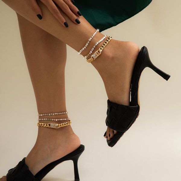 anklets punk beach crystal lock for women chunky cuban chain boho ankle bracelet on leg foot bracelets bohemian trendy jewelry, Red;blue
anklets punk beach crystal lock for women chunky cuban chain boho ankle bracelet on leg foot bracelets bohemian trendy jewelry, Red;blue