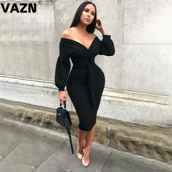casual dresses vazn elegant 2021 summer lady black solid mid dress lantern full sleeve deep v-neck tight offce daily, Black;gray
casual dresses vazn elegant 2021 summer lady black solid mid dress lantern full sleeve deep v-neck tight offce daily, Black;gray