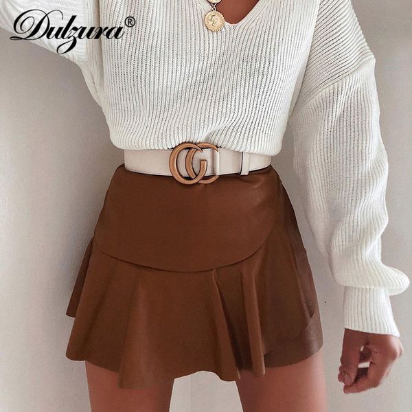 dulzura pu faux leather patchwork women solid high waist pleated skirt mini ruffle streetwear party club 2021 autumn winter, Black;white
dulzura pu faux leather patchwork women solid high waist pleated skirt mini ruffle streetwear party club 2021 autumn winter, Black;white