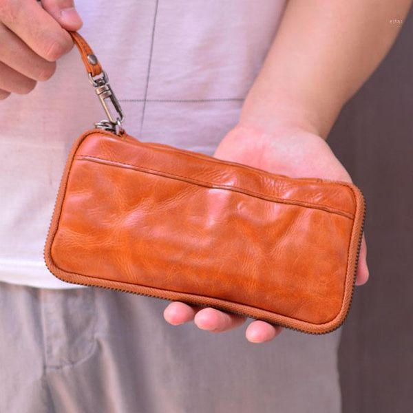 wallets aetoo handmade vegetable tanned leather men's wallet, first layer cowhide multifunctional retro large-capacity wallet1, Red;black
wallets aetoo handmade vegetable tanned leather men's wallet, first layer cowhide multifunctional retro large-capacity wallet1, Red;black