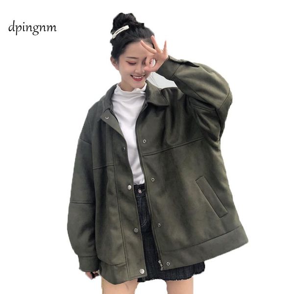 women's jackets brand women solid spring and autumn button fashion female coats longsleeves loose drop w8, Black;brown
women's jackets brand women solid spring and autumn button fashion female coats longsleeves loose drop w8, Black;brown
