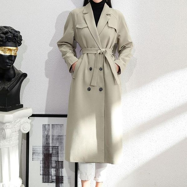 women's trench coats ailegogo autumn women double breasted light green long coat with belt casual female office lady windbreaker outwea, Tan;black
women's trench coats ailegogo autumn women double breasted light green long coat with belt casual female office lady windbreaker outwea, Tan;black